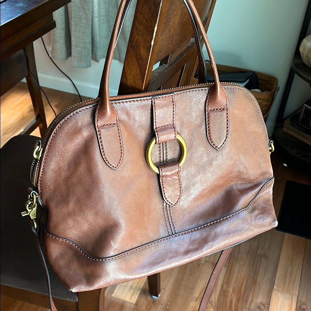 Fry Brown Leather Handbag